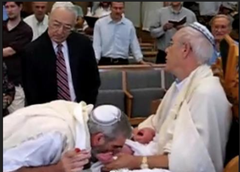 Jewish Convert Circumcises Himself To Create A Covenant With The Jewish Demon god Birth Of A 